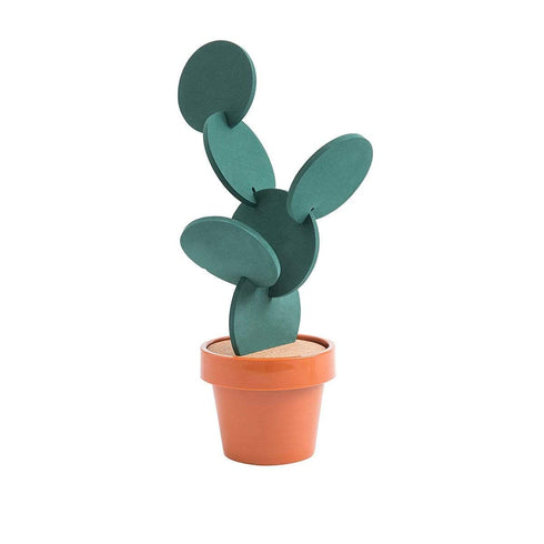 AussieSuperStore Homeware Supplies Quirky Designer Cactus Creative Coasters Set with Storage Display Stand Quirky Designer Cactus Creative Coaster Set with Storage Display Stand CBCATUCOASTER
